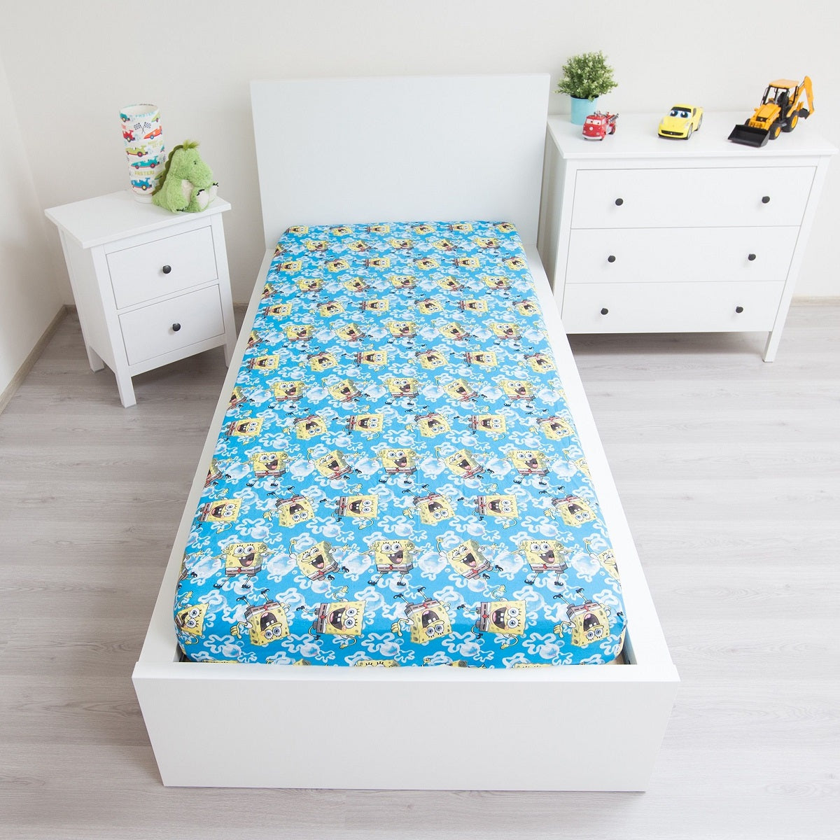 Sponge Bob Kuschelige Bettwäsche Polyester, 90x200 + 25 cm