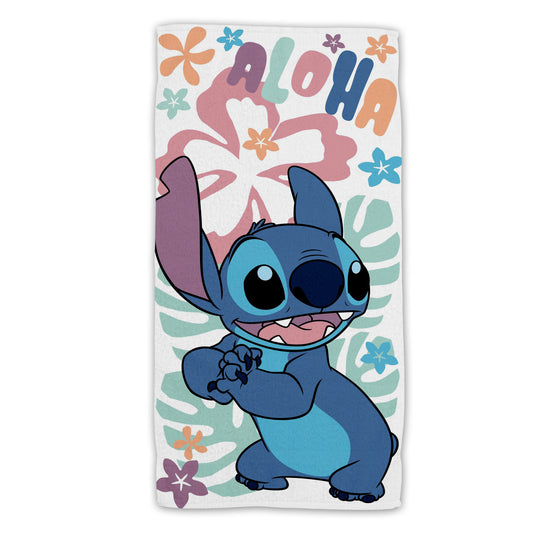 Lilo & Stitch Baumwolle Strandtuch Frottee Badetuch mit Premium Druck, 70x140 cm