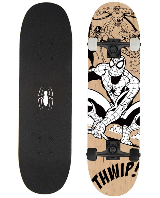 Spiderman Skateboard Perfekt für Gehwege & Parks 79x20x12 cm