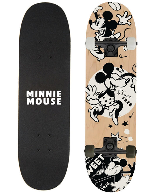 Disney Minnie Mouse Skateboard Perfekt für Gehwege & Parks 79x20x12 cm