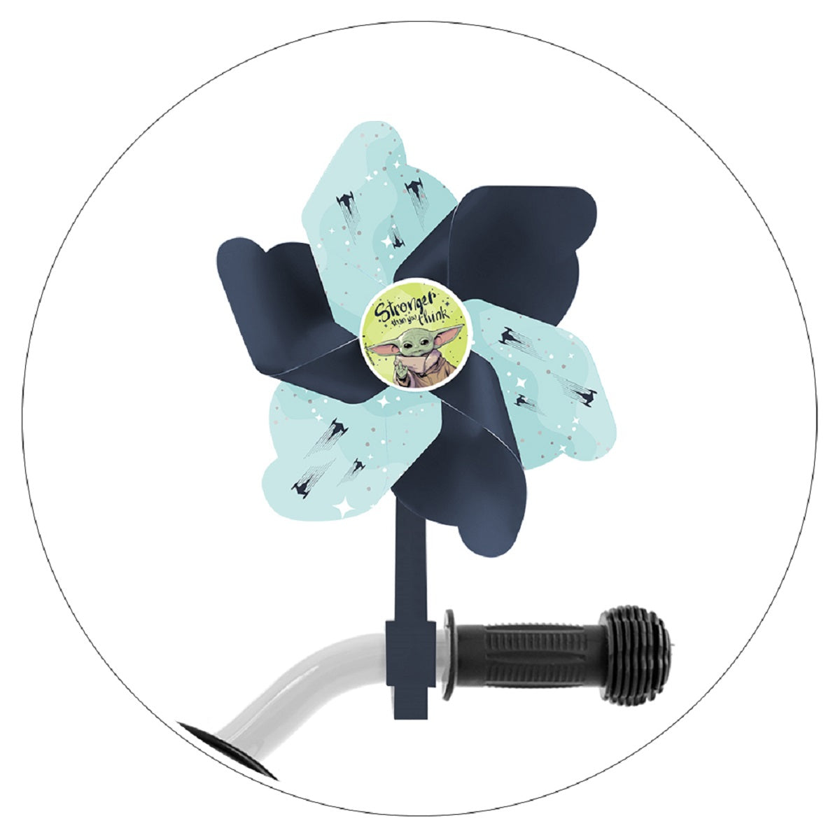Star Wars Pinwheel Mandalorian Farbenfrohes Windrad für mehr Spaß beim Fahrradfahren