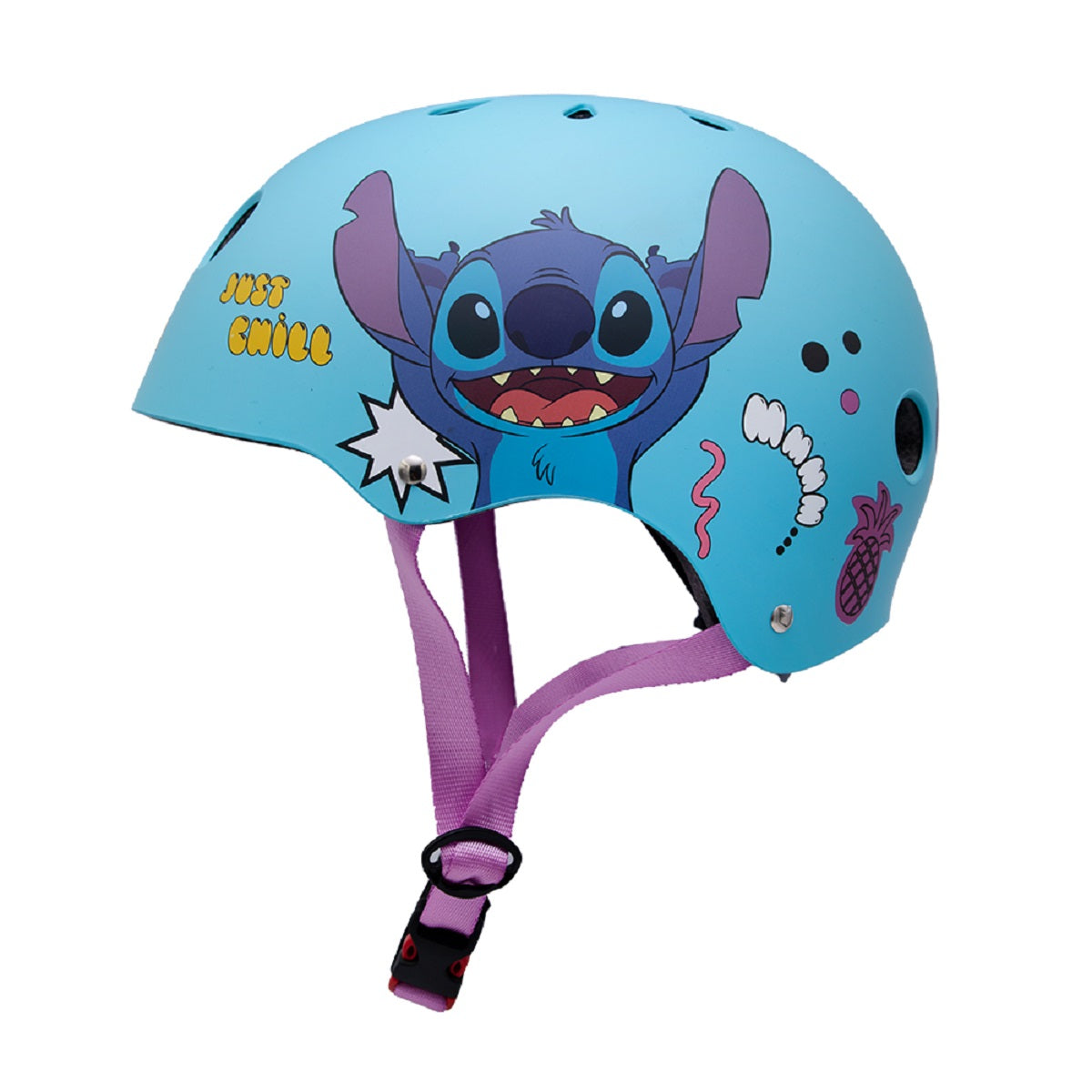 Lilo & Stitch Fahrradhelm Stitch für Kinder – Sicherer Schutz beim Radfahren und Skaten (Größe M)