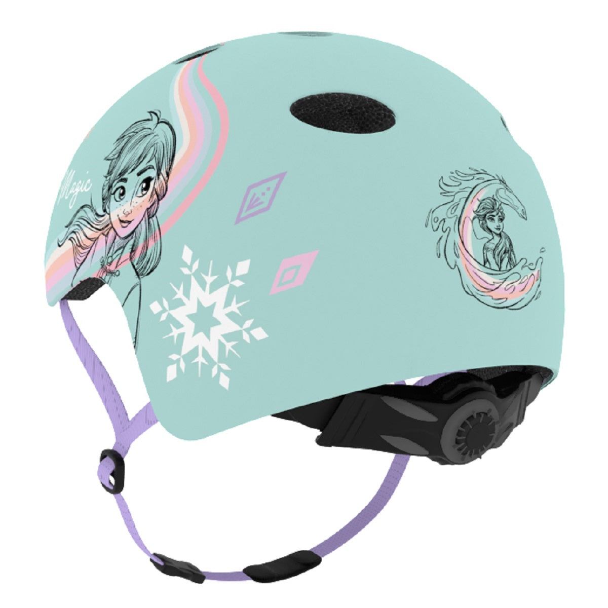 Disney Frozen Kinderhelm – Leichter Helm für Radfahren, Skaten und Scootern (52-56 cm)