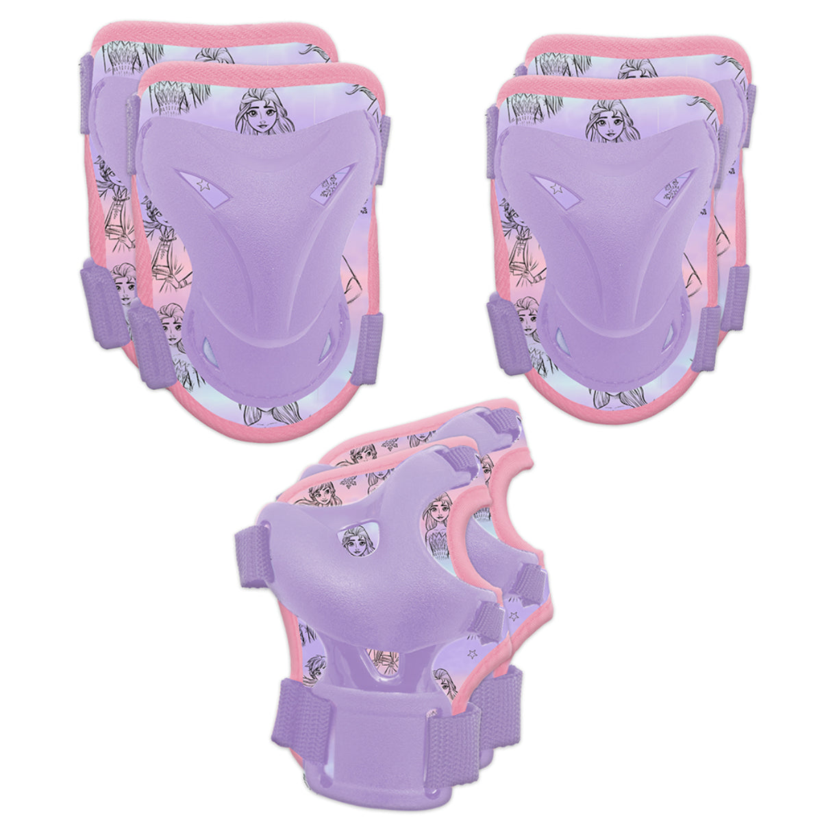 Disney Frozen Schützer Set Kinder Knie Ellenbogen Handgelenk Schutz für Inliner und Roller