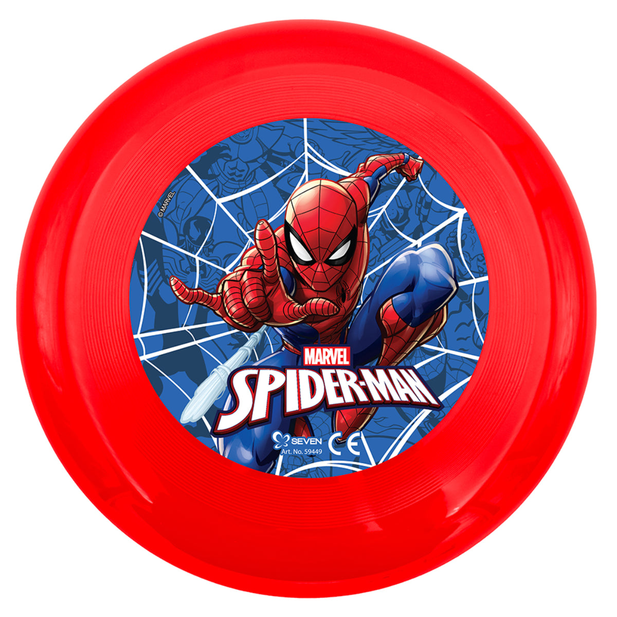 Spiderman Frisbee Wurfscheibe 23 cm leichtes Spielzeug für Freizeit Urlaub und Ausflüge