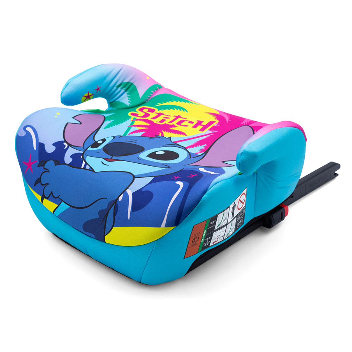 Disney Stitch Booster Kindersitz R129, Hochwertiges Material für Kinder zwischen 125-150 cm