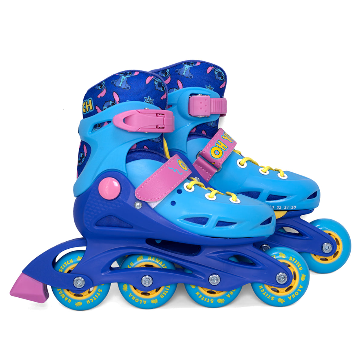 Disney Stitch Inline Skates Kinder Hard Boot Rollschuhe größenverstellbar 34 bis 37