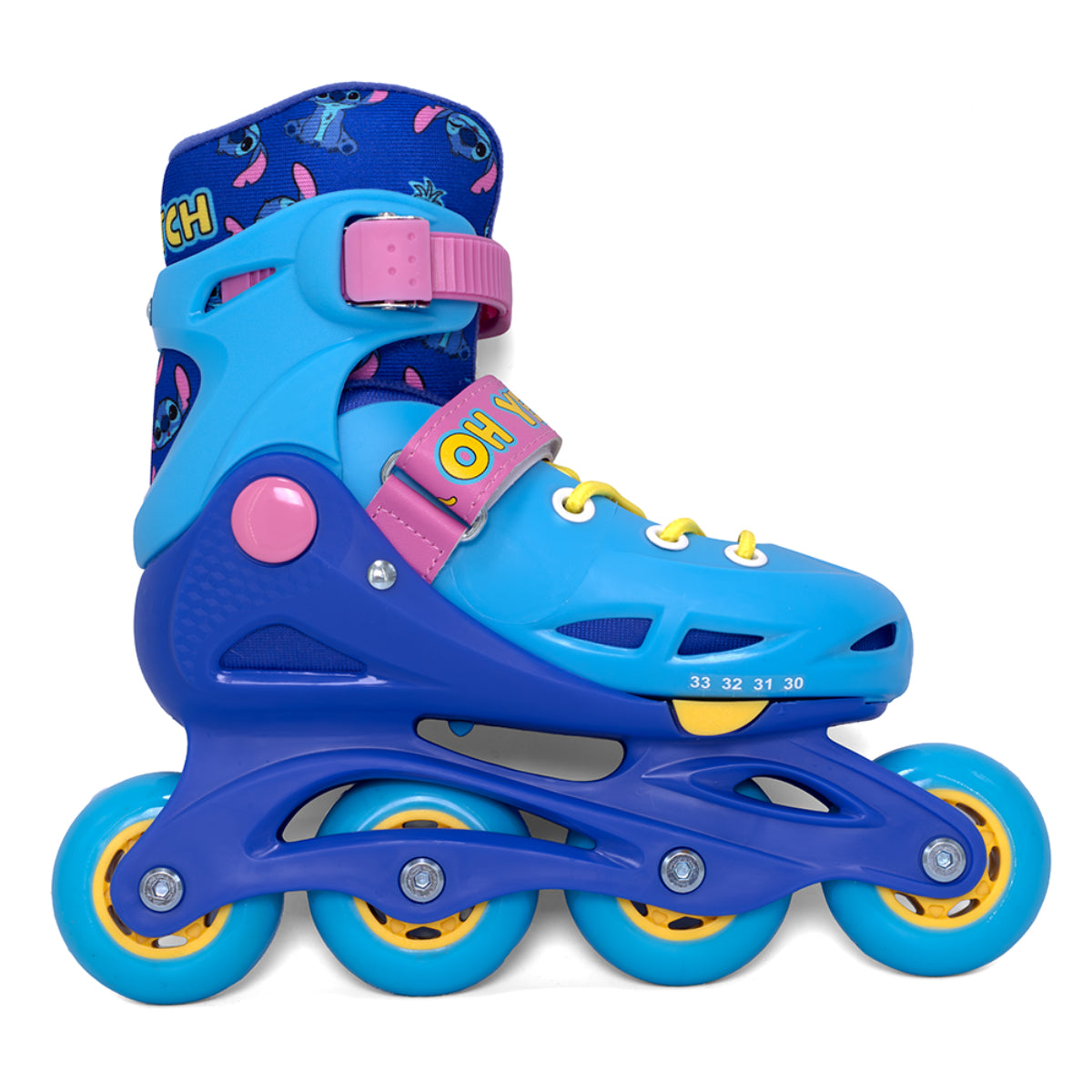 Disney Stitch Inline Skates Kinder Hard Boot Rollschuhe größenverstellbar 34 bis 37