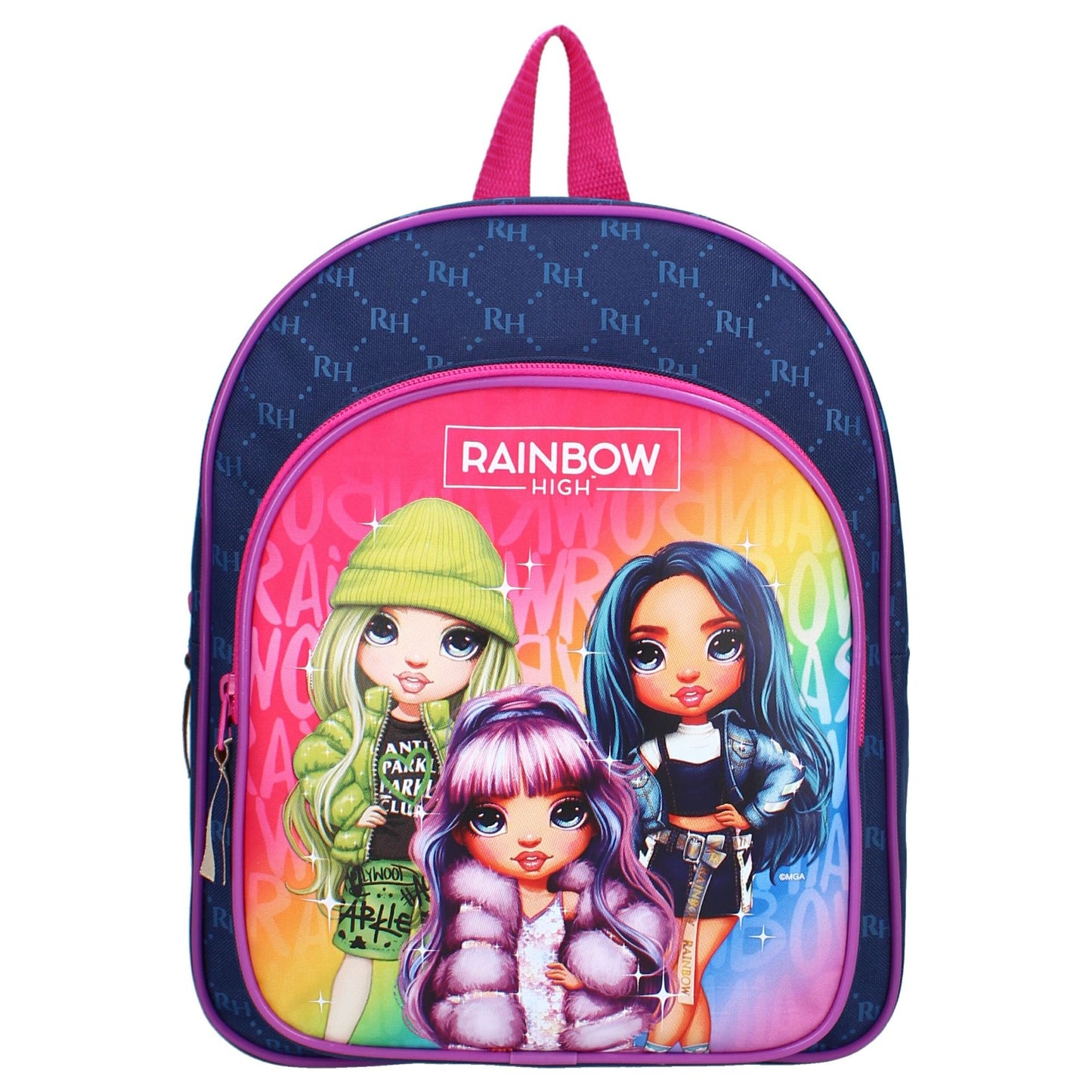 Rainbow High Rucksack für Mädchen farbenfroher Kinder Backpack