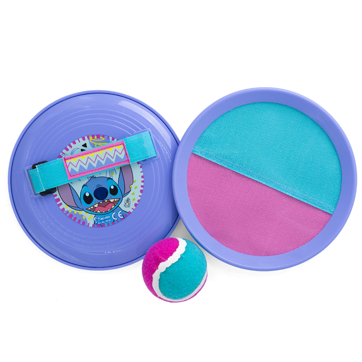 Disney Stitch Catch Ball Spiel Set mit 2 Handpaddles und Ball Fangspiel für Kinder Indoor Outdoor