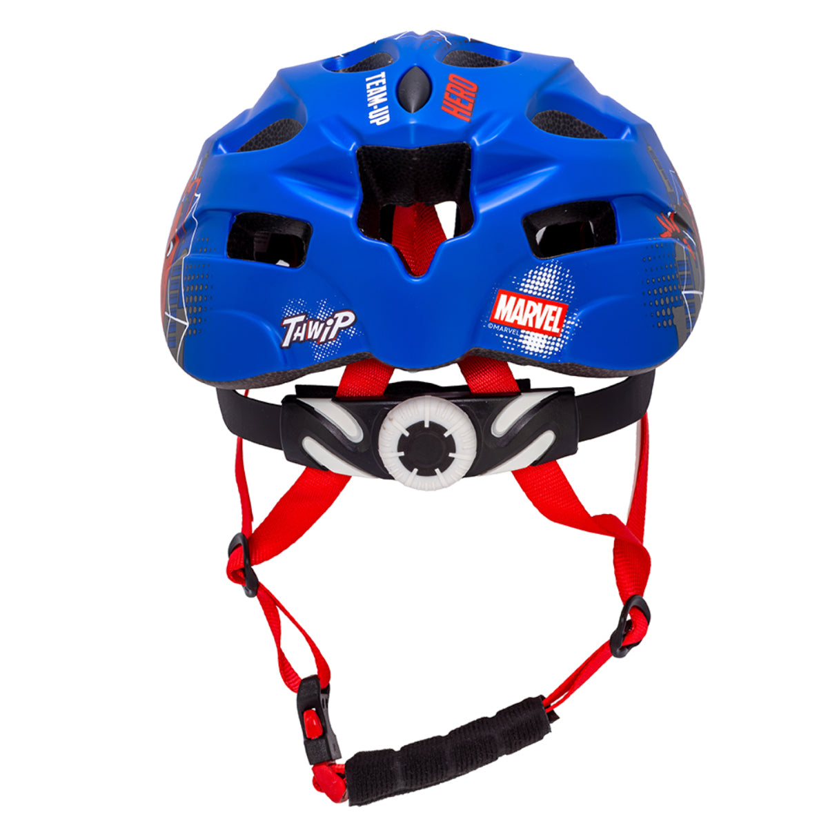 Spider-Man Kinder M (52 bis 56 cm) Blaue Fahrradhelm Skaterhelm Verstellbar In Mold Helm Belüftungsöffnungen