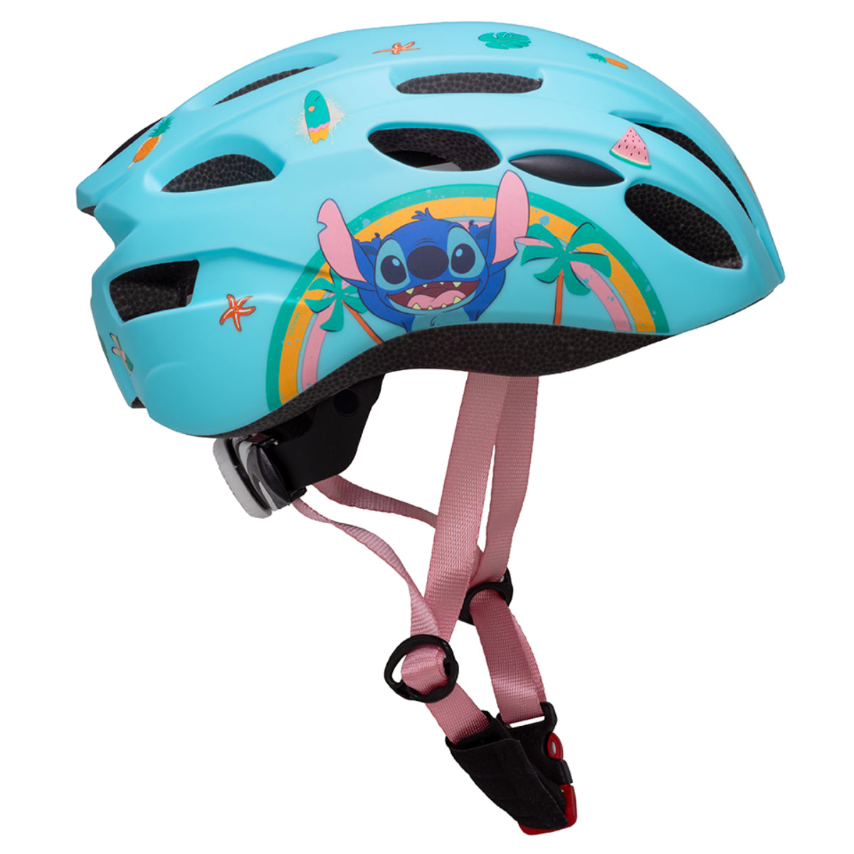 Disney Stitch Kinder S (48 bis 52 cm) Blaue Fahrradhelm Skaterhelm Verstellbar In Mold Helm Belüftungsöffnungen