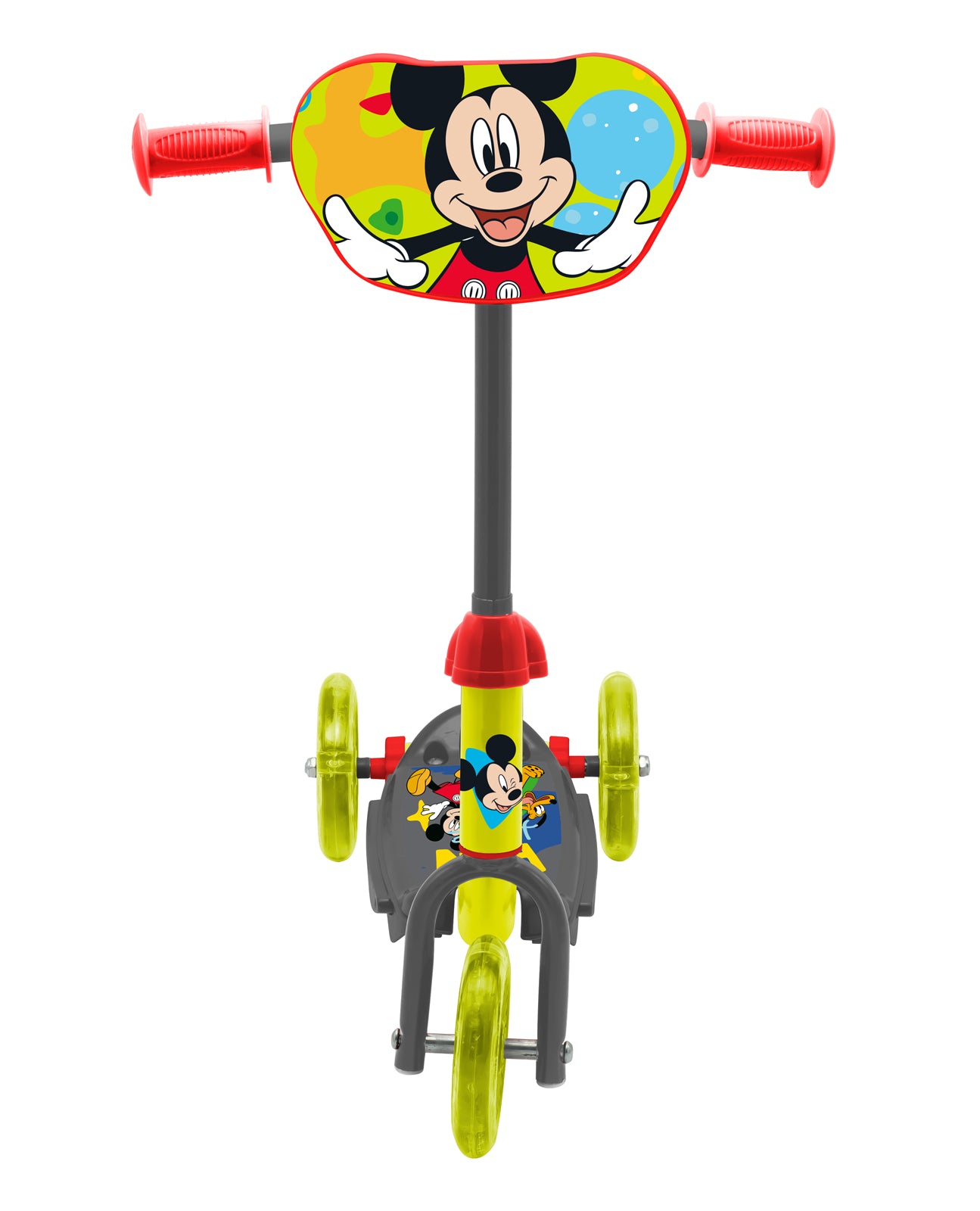 Disney Mickey 3-Rad Baby Scooter, Verstellbar, Mit Rutschfester Plattform
