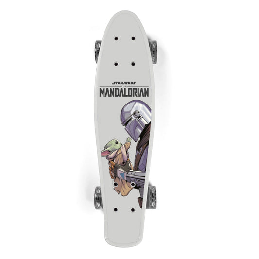 Star Wars Mandalorian Pennyboard Kompaktes Design aus Polypropylen mit Aluminium-Achsen