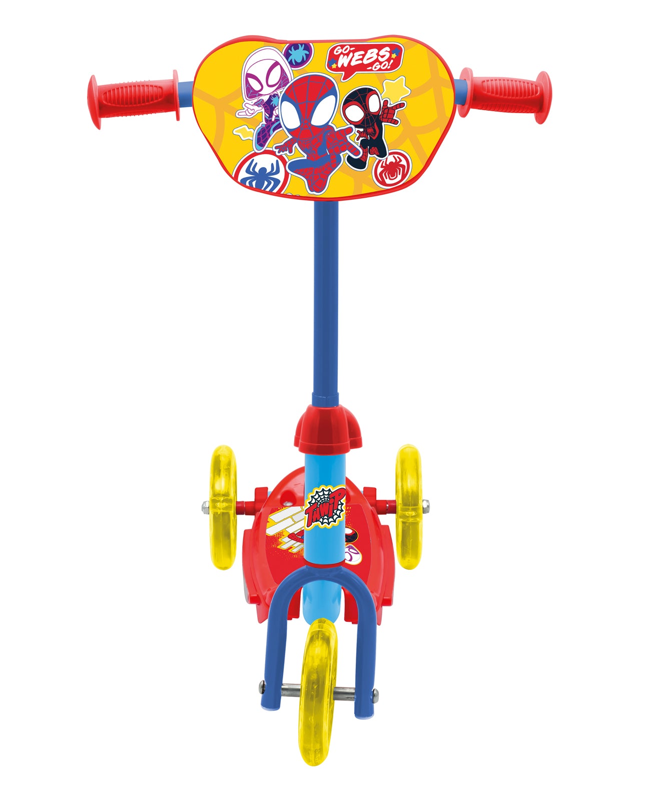Marvel Spidey 3-Rad Baby Scooter, Verstellbar, Mit Rutschfester Plattform