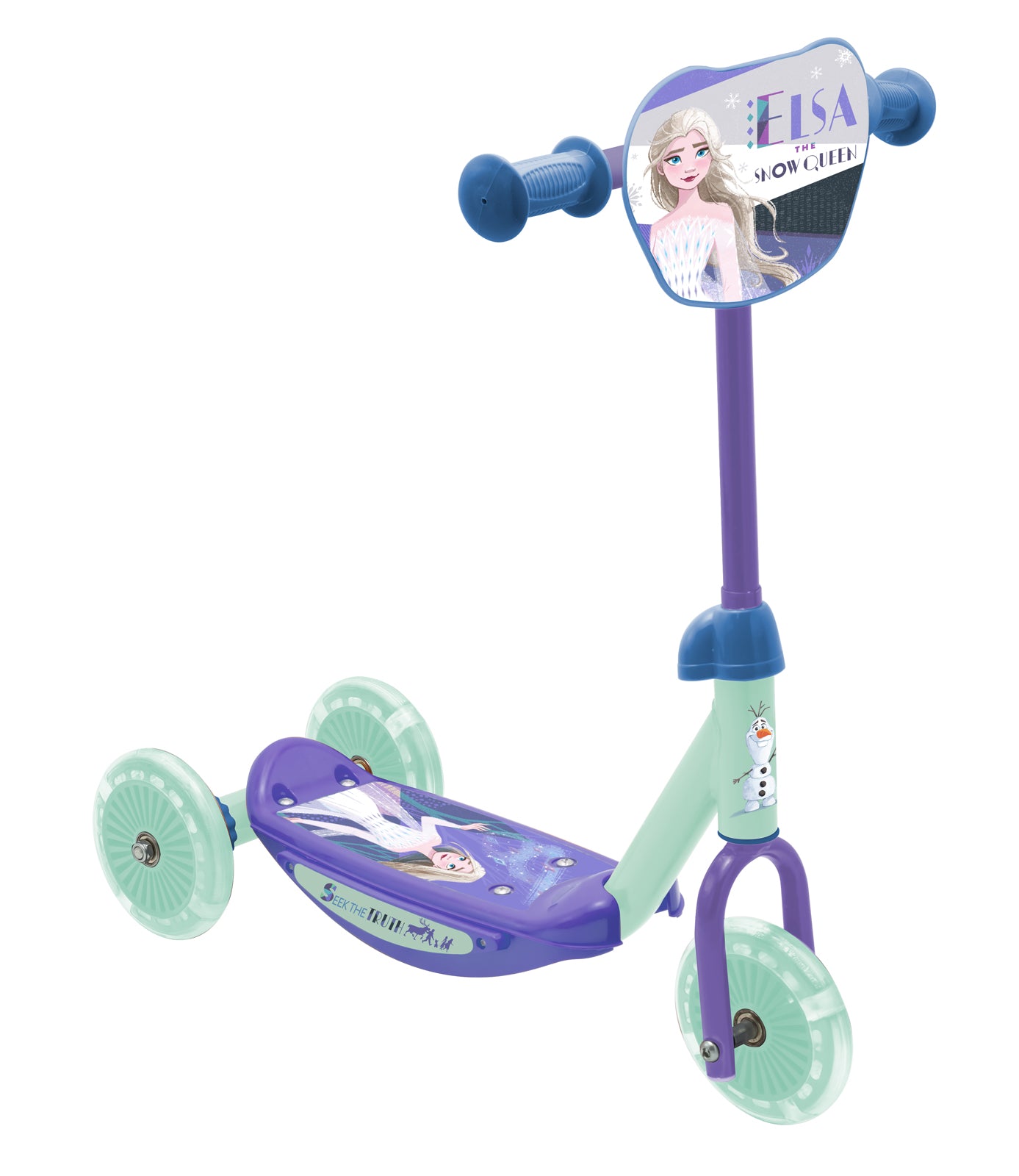 Disney Frozen 3-Rad Baby Scooter, Verstellbar, Mit Rutschfester Plattform