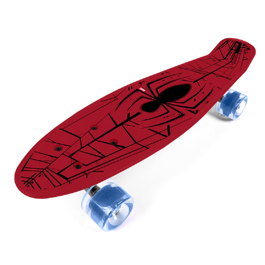 Spider-Man Pennyboard Robustes Polypropylen und Polyurethanräder