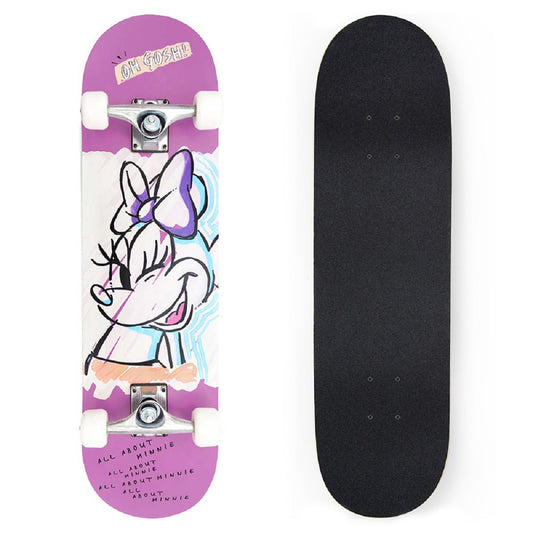 Disney Minnie Mouse Skateboard Perfekt für Gehwege & Parks 79x20x12 cm