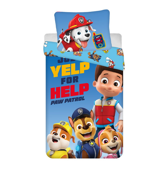 Paw Patrol Design Kuschelige Bettwäsche Baumwolle, 140x200 cm & 70x90 cm