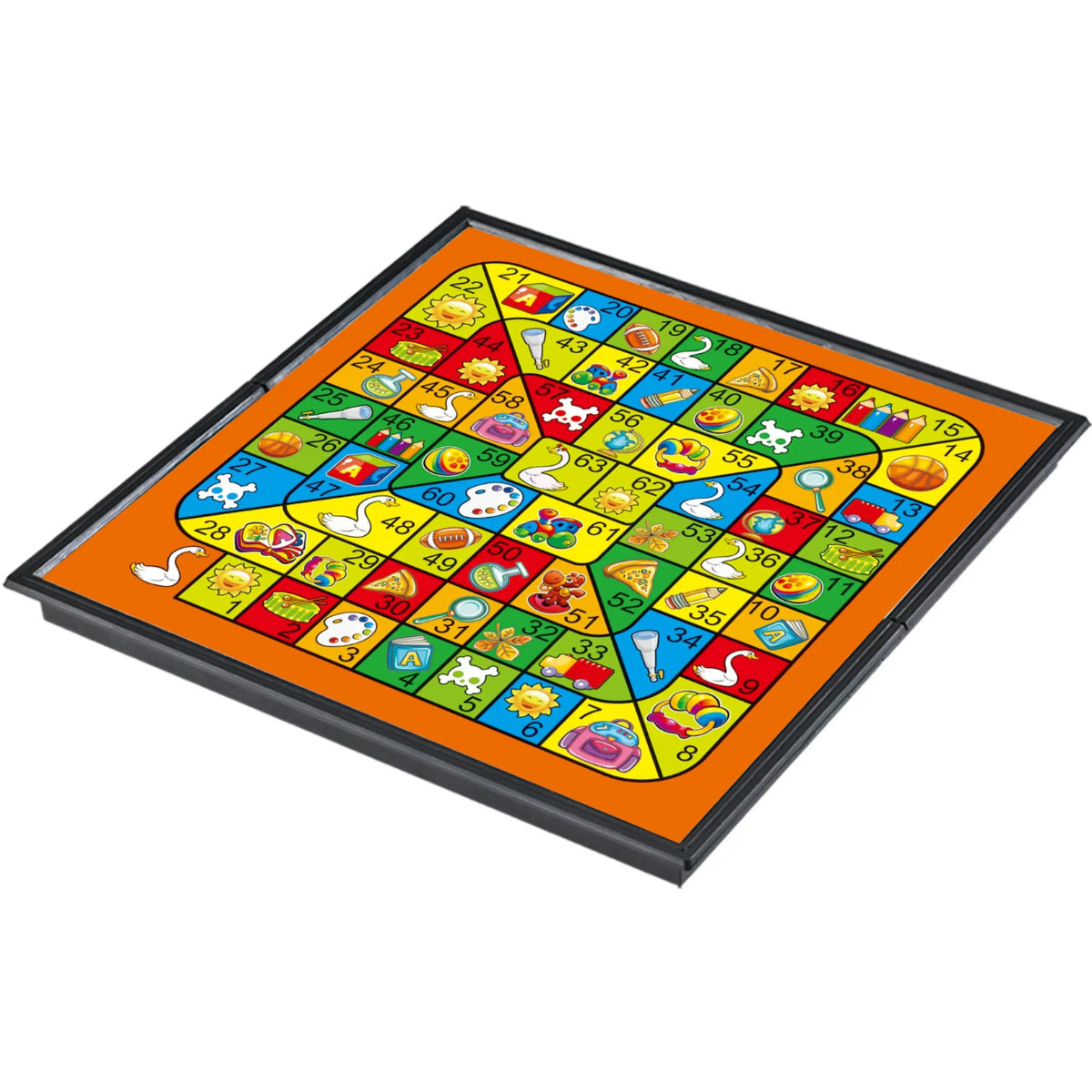 Jollity Works 5-in-1 Familienspiele Brettspiel Sammlung Spielesammlung ab 6 Jahren