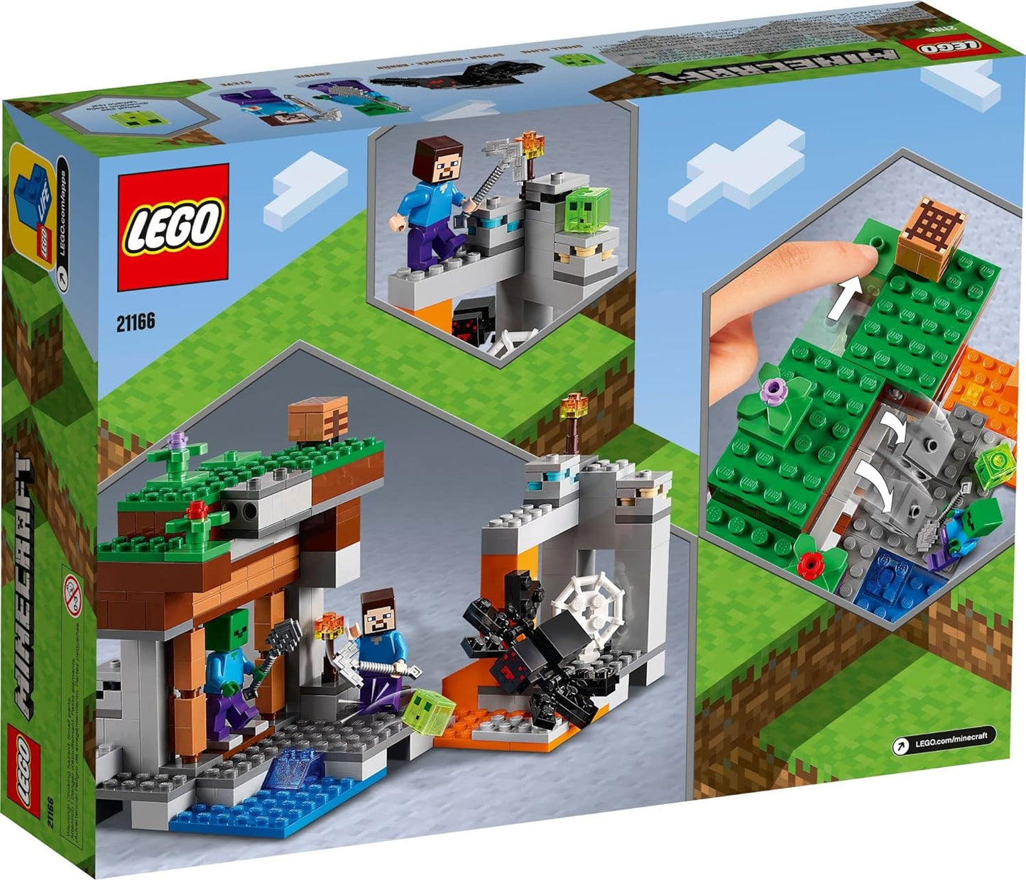LEGO Minecraft Die verlassene Mine (248 Teile) perfektes Geschenk für Kinder ab 8 Jahren