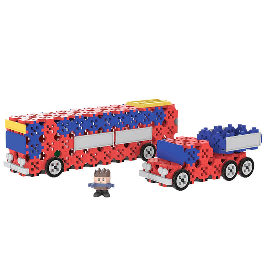 Connect Konstruktionsspielzeug – Bus oder Pick-up aus 160 Bausteinen