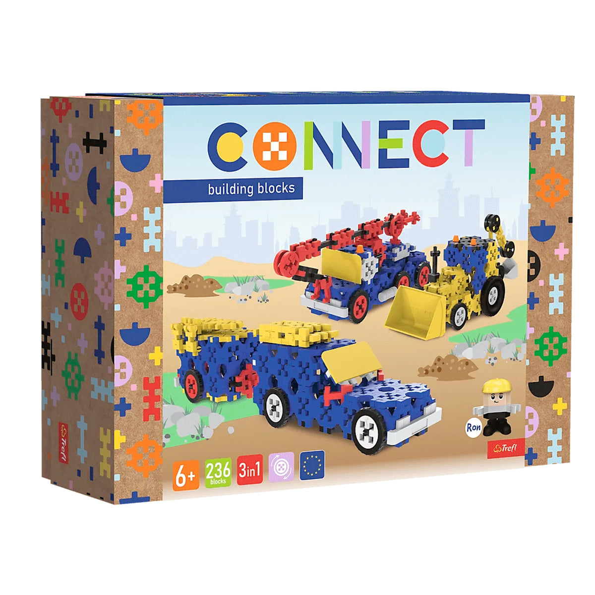 Connect Konstruktionsspielzeug Baufahrzeuge für Kinder ab 4 Jahren