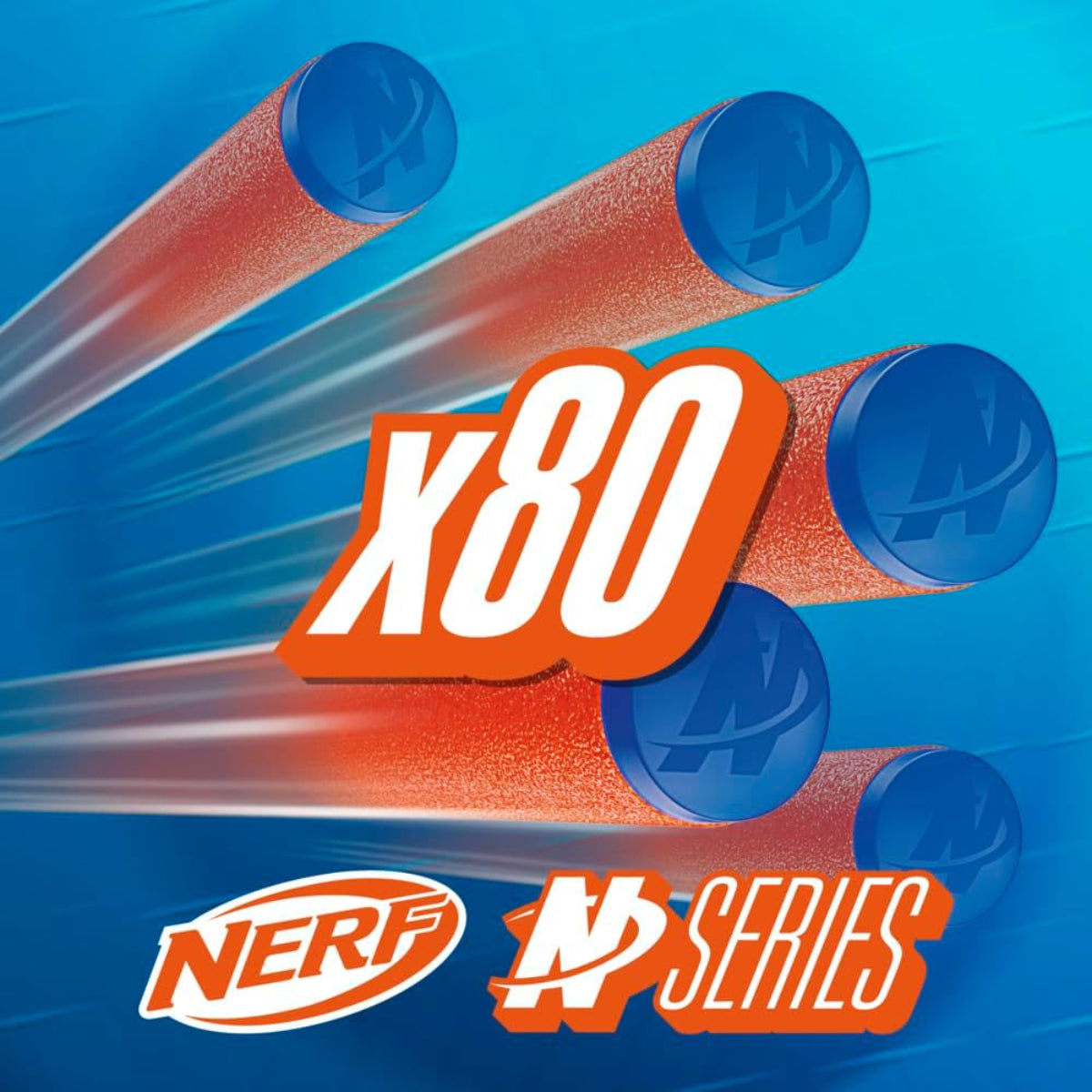 Nerf Schaumstoff Darts 80 Stück Nachfüllset kompatibel mit N Serie Blaster Spielzeug