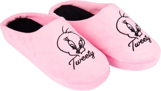 United Labels Looney Tunes Hausschuhe für Damen Tweety Design Puschen Slipper Pantoffeln Pink