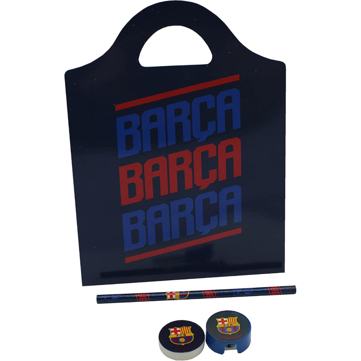 FC Barcelona Schreibset mit Malbuch, Stiften und Aufklebern