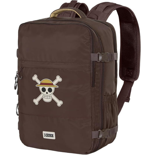 One Piece Schulrucksack Schwarz 28 L mit Frontfach und Laptopfach