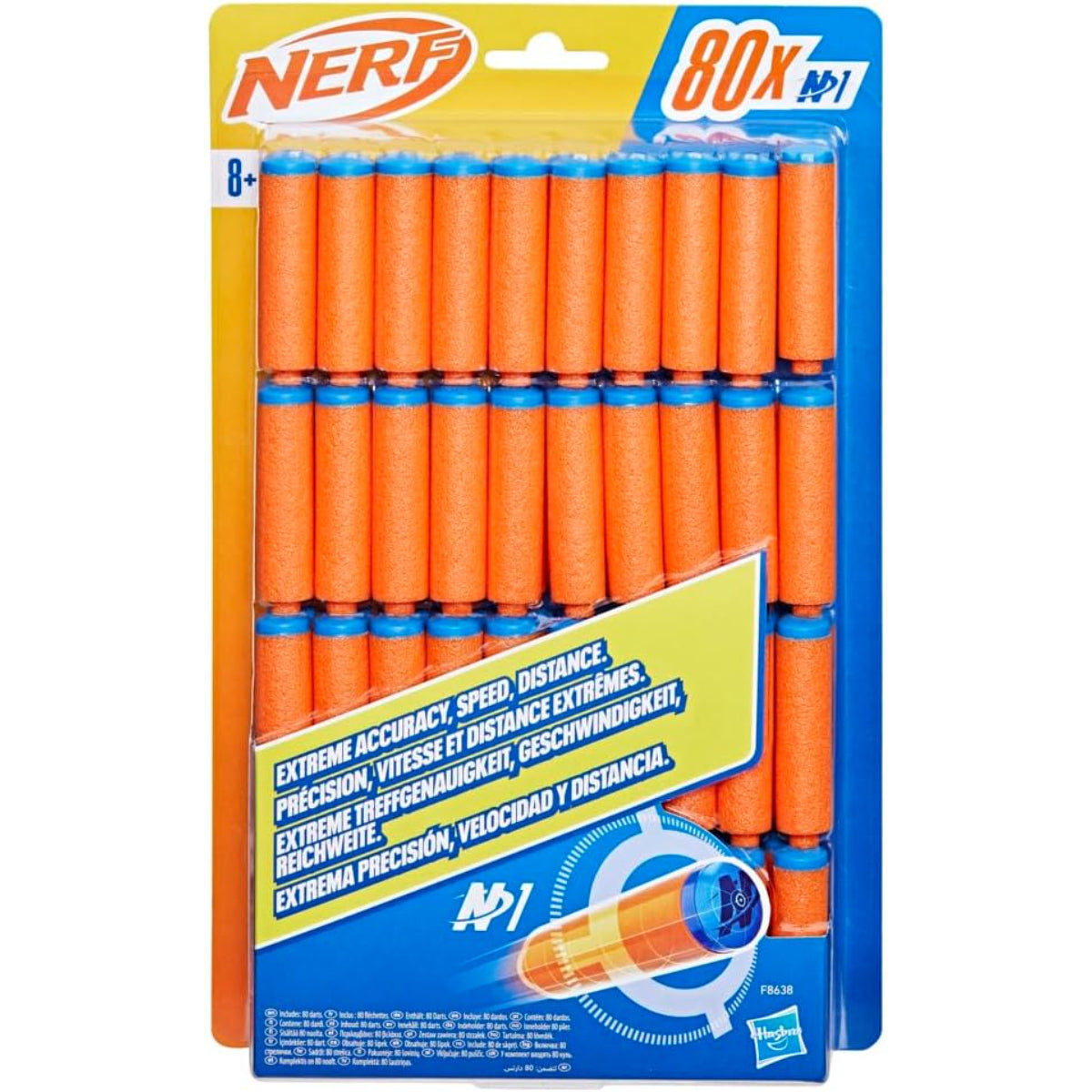 Nerf Schaumstoff Darts 80 Stück Nachfüllset kompatibel mit N Serie Blaster Spielzeug