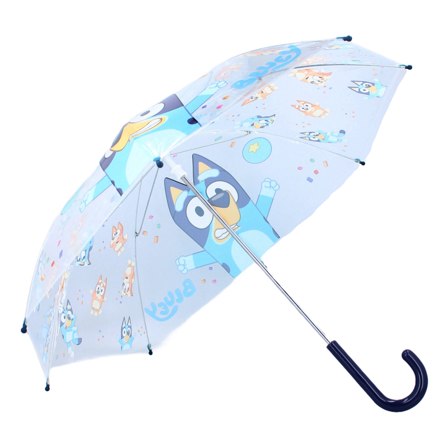 Bluey ⌀ 70 cm Kinder Regenschirm Rainy Days mit durchsichtigem Schirmdach