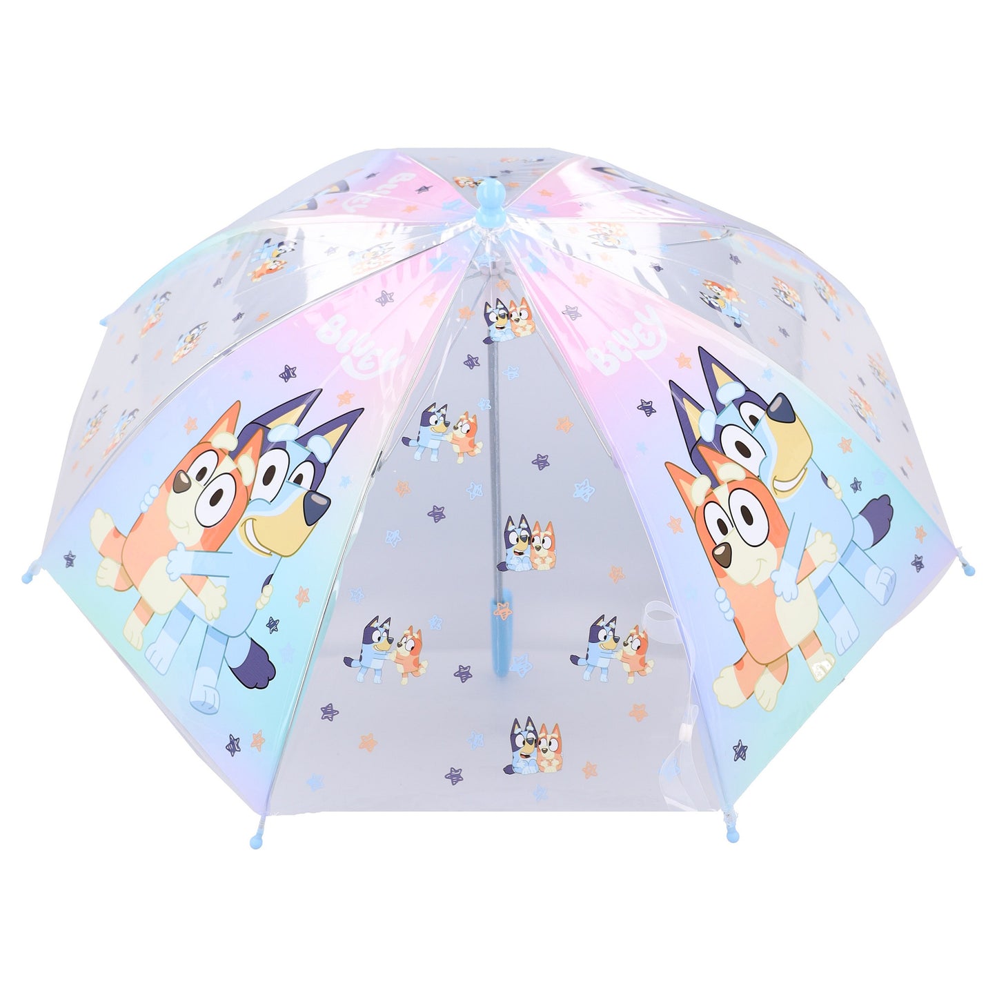 Bluey Rainy Days Ø 71 cm Kinderregenschirm mit Bluey und Bingo Motiv für Kinder