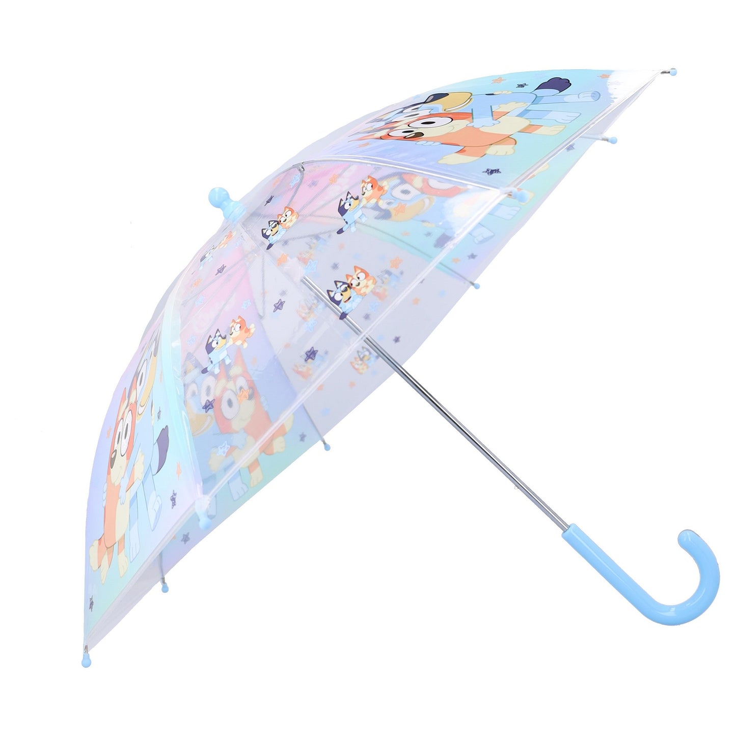 Bluey Rainy Days Ø 71 cm Kinderregenschirm mit Bluey und Bingo Motiv für Kinder
