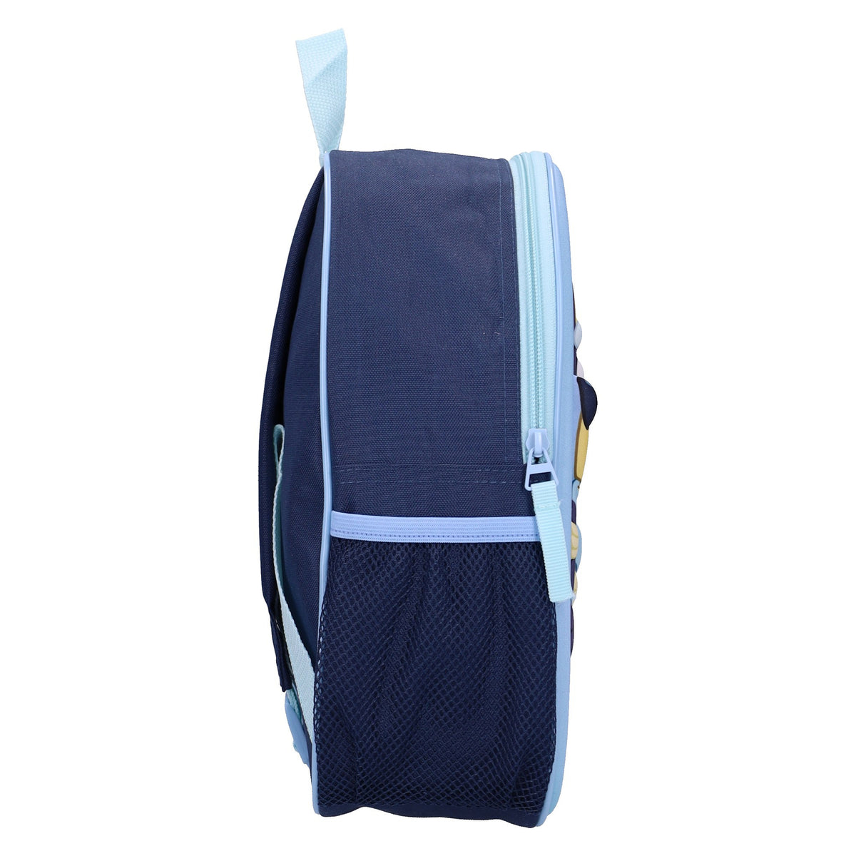 Bluey Smooch Kiss 3D Rucksack Kinder mit 9,2 Liter Volumen und Trinkflaschenfächern