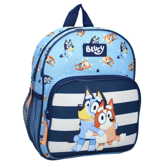 Bluey Schulrucksack Kinder – Tasche mit 2 Fächern & Seitenfächern