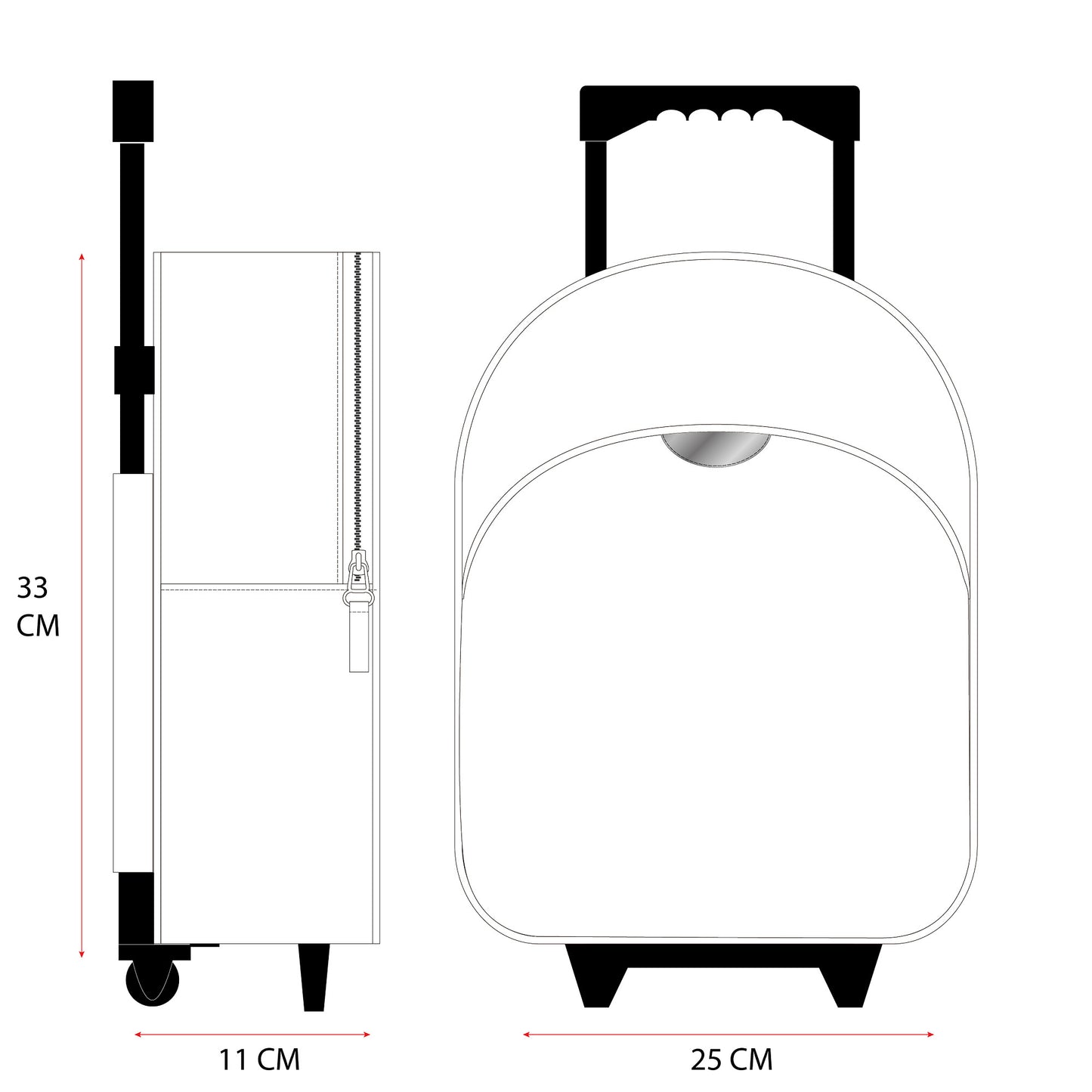 Bluey Trolley Roll-Rucksack Praktischer Schul- und Reiseruchsack für Kinder
