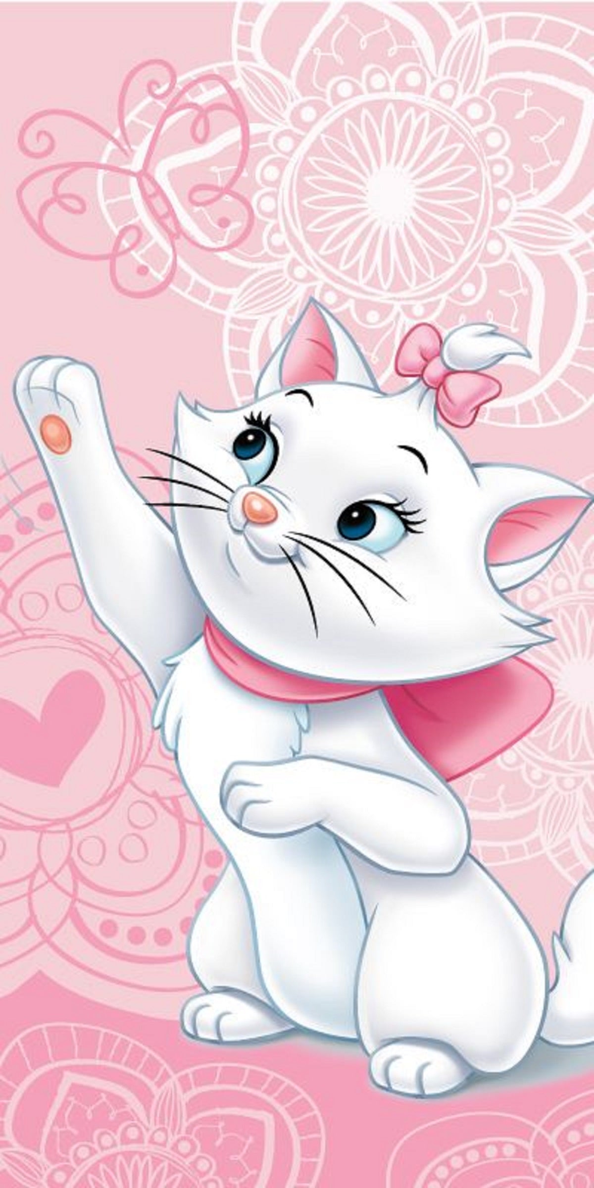Disney Marie Cat Baumwolle Strandtuch Frottee Badetuch mit Premium Druck, 70x140 cm