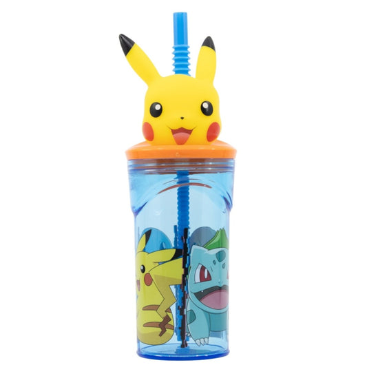 Pikachu Trinkbecher 3D Kinderbecher & Strohhalmbecher 360 ml