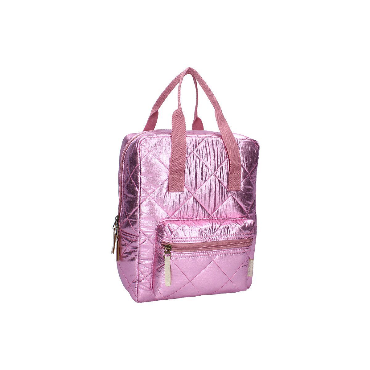 Milky Kiss Rucksack Lush Life – Stylischer pinkfarbener Metallic-Rucksack für Schule und Ausflüge