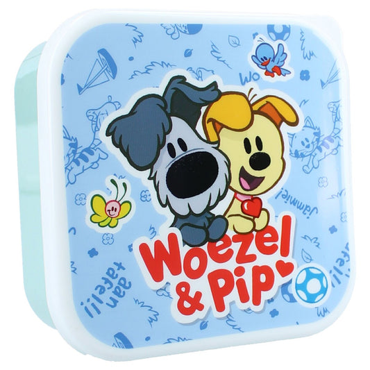 Woezel & Pip 3-in-1 Snackbox Set – Fresh Bites für die Schule und Ausflüge