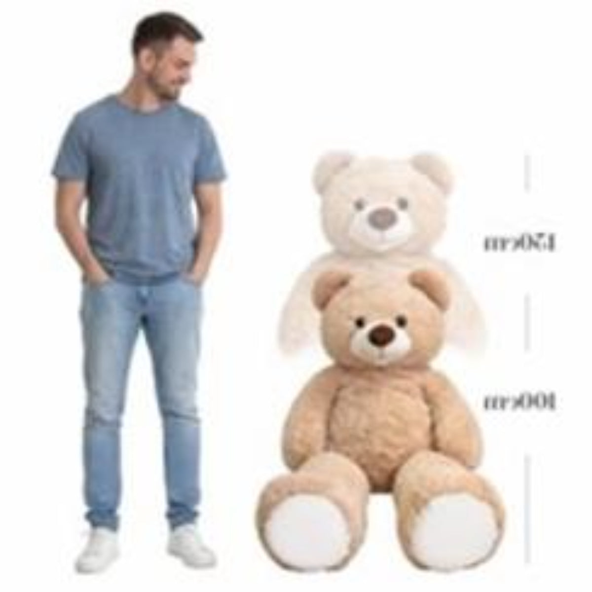 Großer Teddybär Kuscheltier XXL Plüschbär weich Stofftier Geschenk