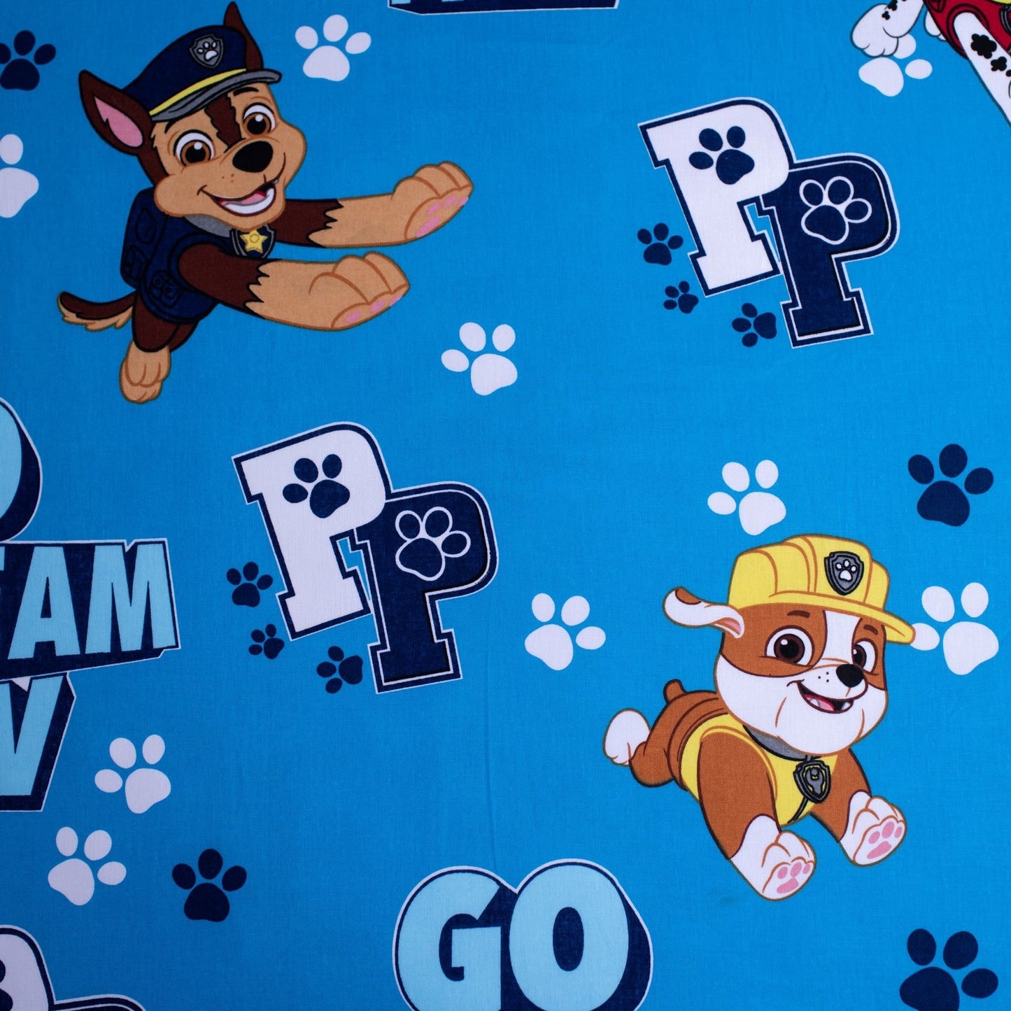 Paw Patrol Kuschelige Bettwäsche Polyester, 90x200 + 25 cm