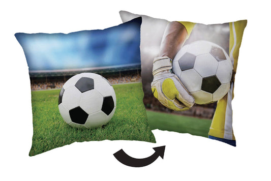 Football Kopfkissen (1 Stück) Premium Dekokissen mit beidseitigem Digitaldruck
