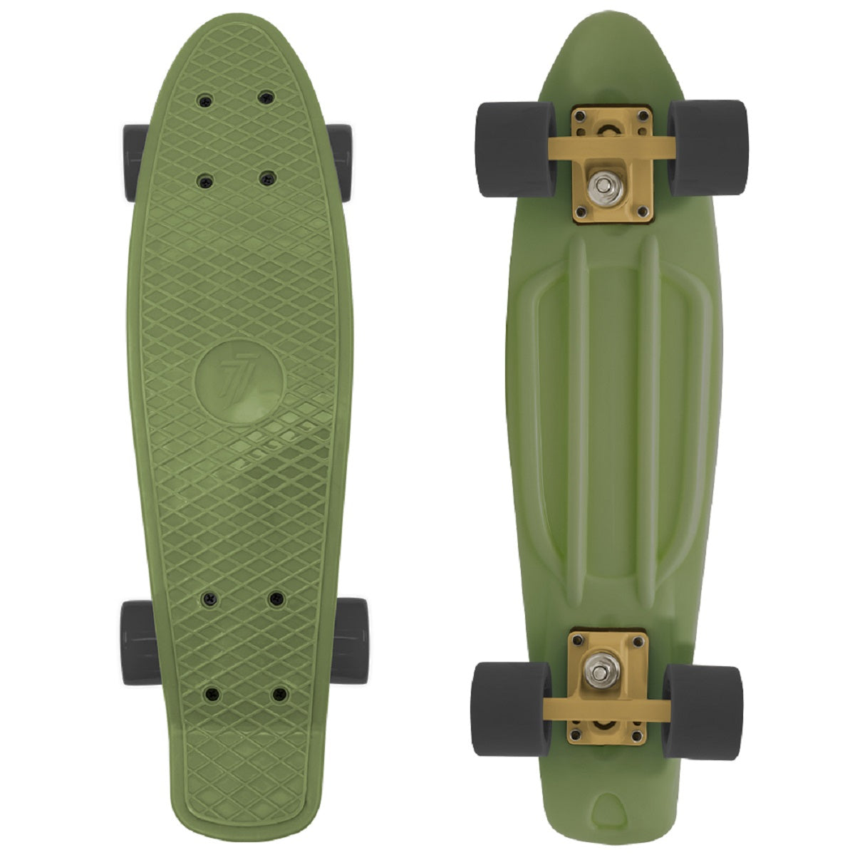 7-Brand Pennyboard Oliven Farbe ABEC-7 Lager, Polypropylen
