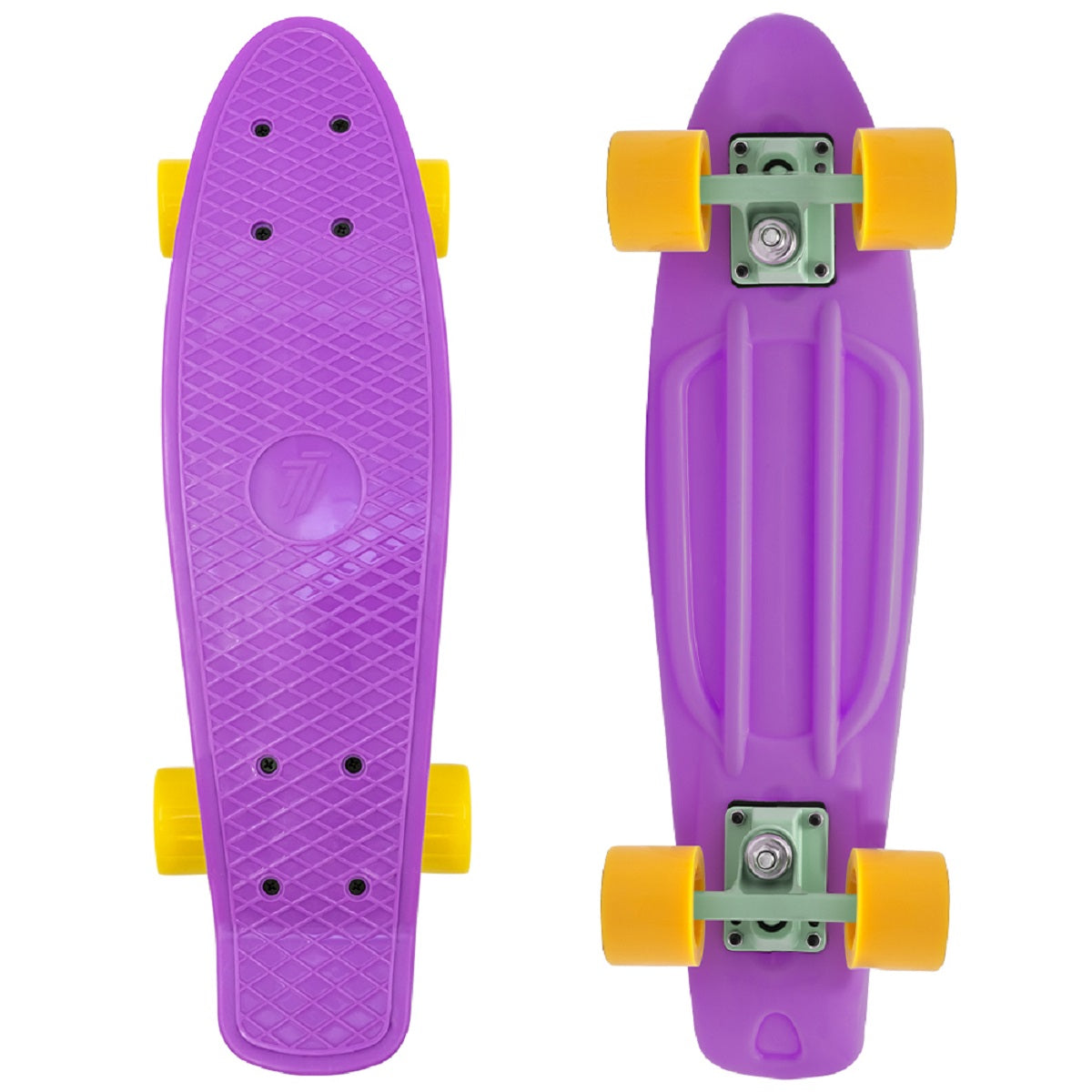7-Brand Pennyboard PURPLE MANGO ABEC-7 Lager, Polypropylen