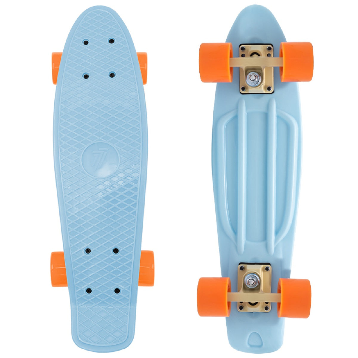 7-Brand Pennyboard Blau ABEC-7 Lager, Polypropylen