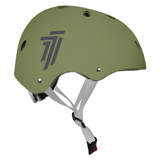 7-Brand Sporthelm Army Grün Sicher & Leicht für Fahrrad & Skaten 52-56 cm