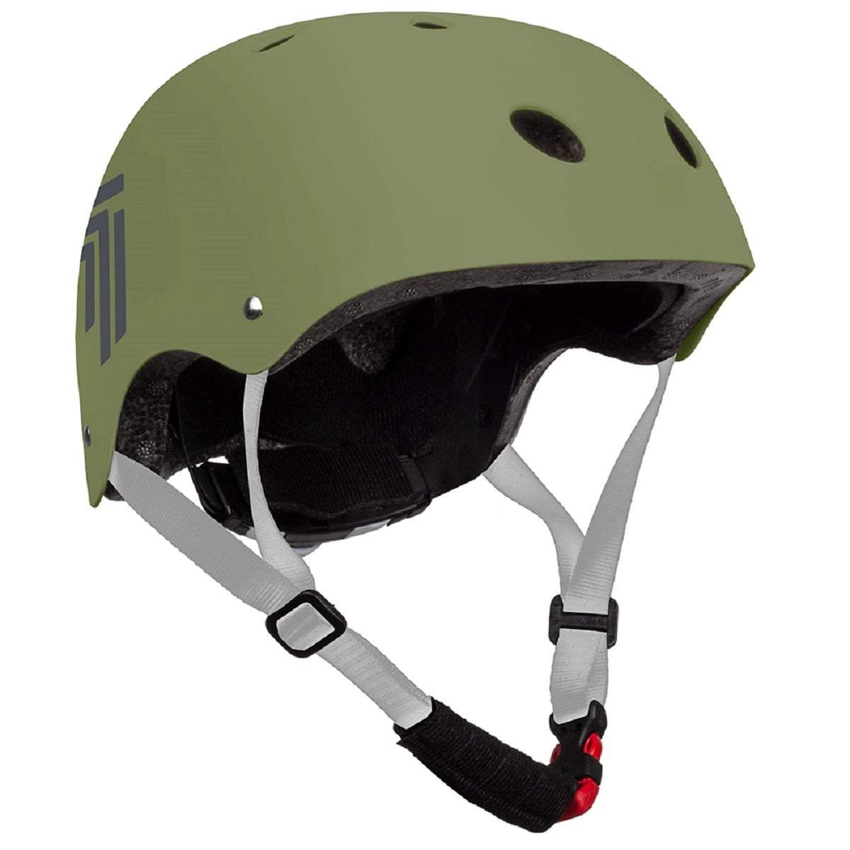 7-Brand Sporthelm Army Grün Sicher & Leicht für Fahrrad & Skaten 52-56 cm